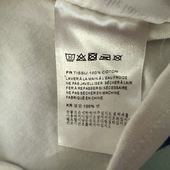 Sofie The Label Corset Seam Cropped T-Shirt White Cotton Medium Bralette Detail - Picture 5 of 6